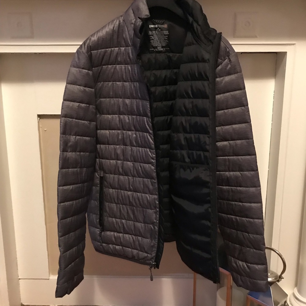 Swiss Tech Grey Puffer Jacket